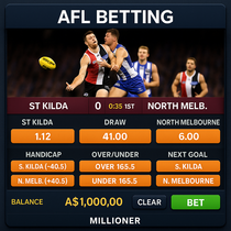 Millioner - AFL Sports Betting - Live Odds